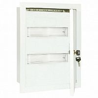 Распределительный шкаф ЩРв 24 мод., IP31, встраиваемый, сталь, серая дверь, с клеммами |  код. SQ0905-0005 |  TDM